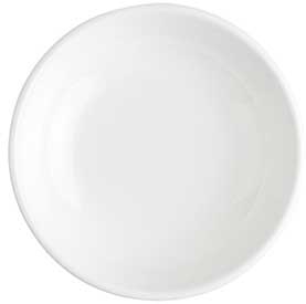 Tablecraft White Melamine Round Mini Plate, 3.25 Ounce Capacity -- 24 Per Case