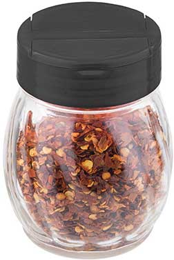 Tablecraft Black Plastic Flip Top Shaker, 6 Ounce Capacity -- 12 Per Case