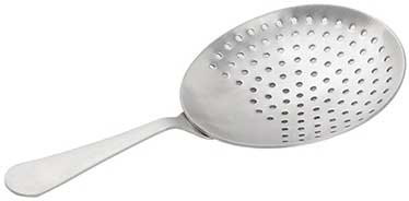 Tablecraft 18/8 Stainless Steel Brushed Finish Julep Strainer, 3.1875 X 1.125 X 6.25 Inch