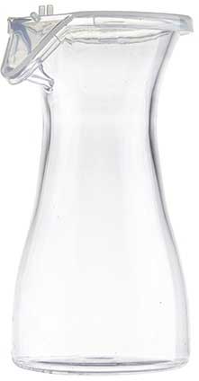 Tablecraft Clear Polycarbonate Carafe With Polypropylene Lid, 11 Ounce Capacity