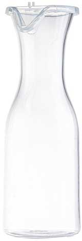 Tablecraft Clear Polycarbonate Carafe With Polypropylene Lid, 36 Ounce Capacity