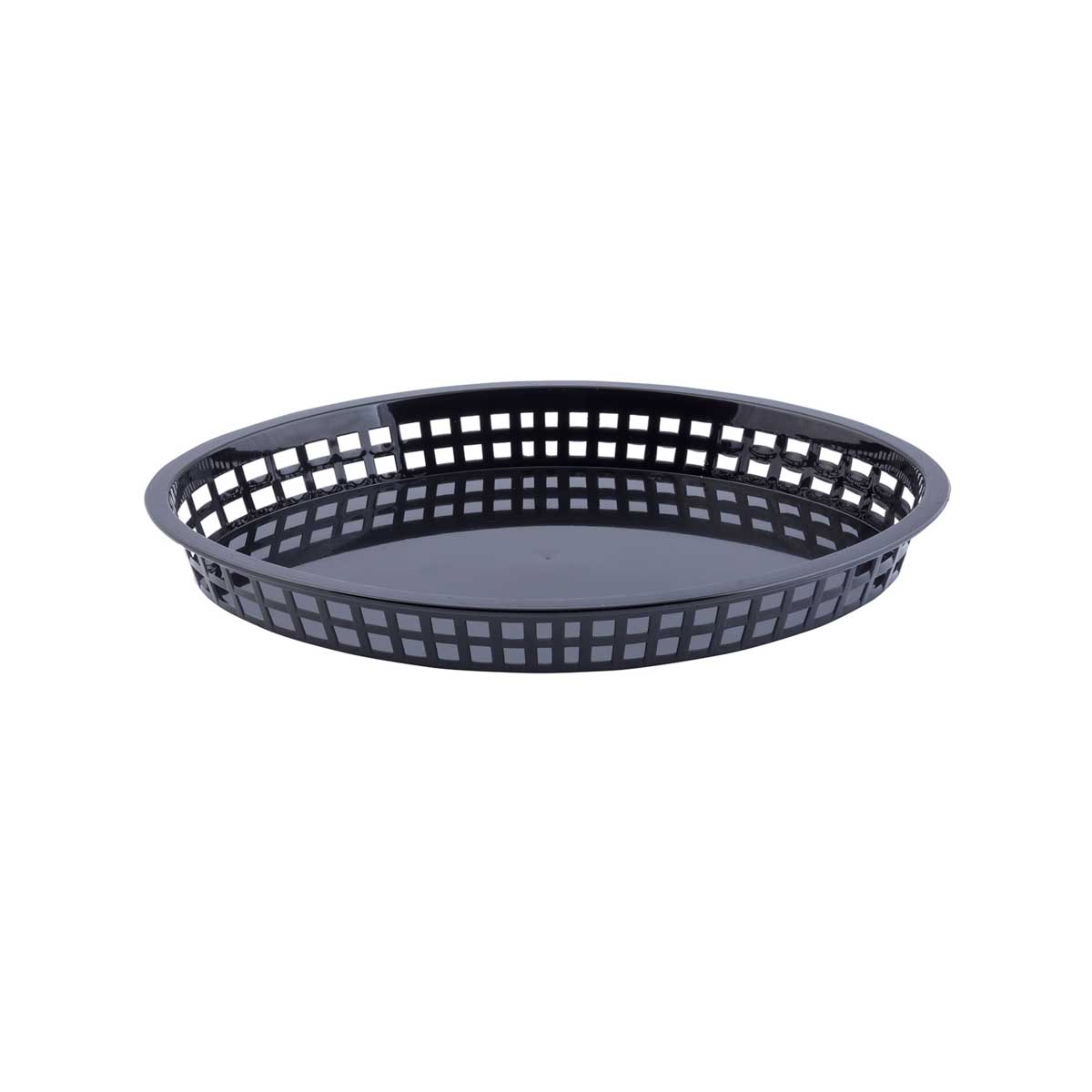 Tablecraft Black Texas Platter Oval Basket, 12.75 X 9.5 X 1.53 Inch -- 36 Per Case