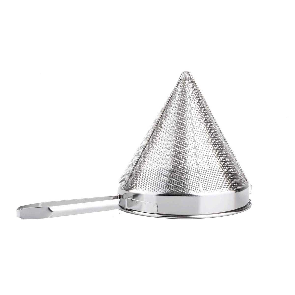 Tablecraft 18/8 Stainless Steel Coarse Mesh China Cap Strainer, 12 Inch Dia.
