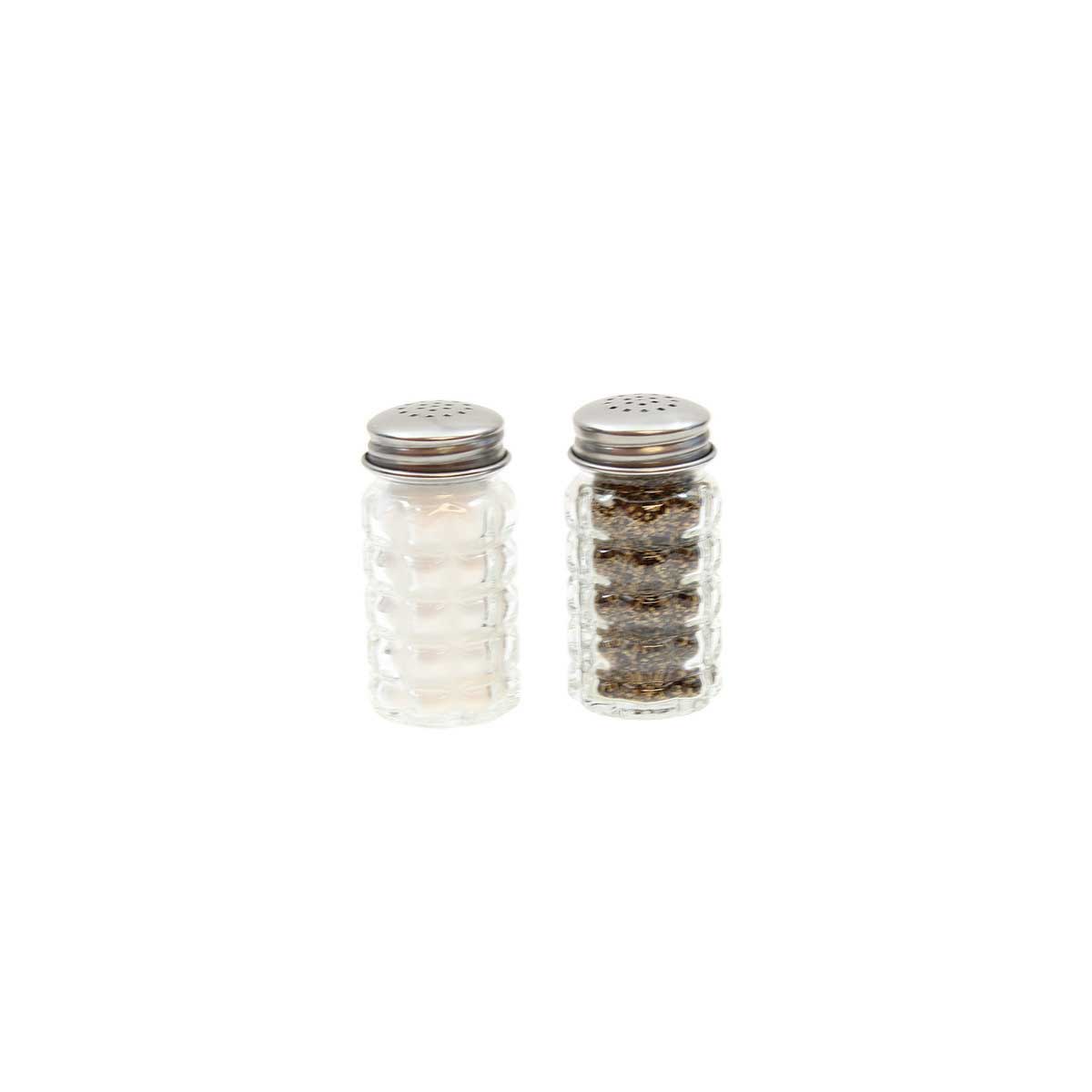 Tablecraft Nostalgia Collection Glass Salt And Pepper Shaker, 1.5 Ounce Capacity -- 24 Per Case