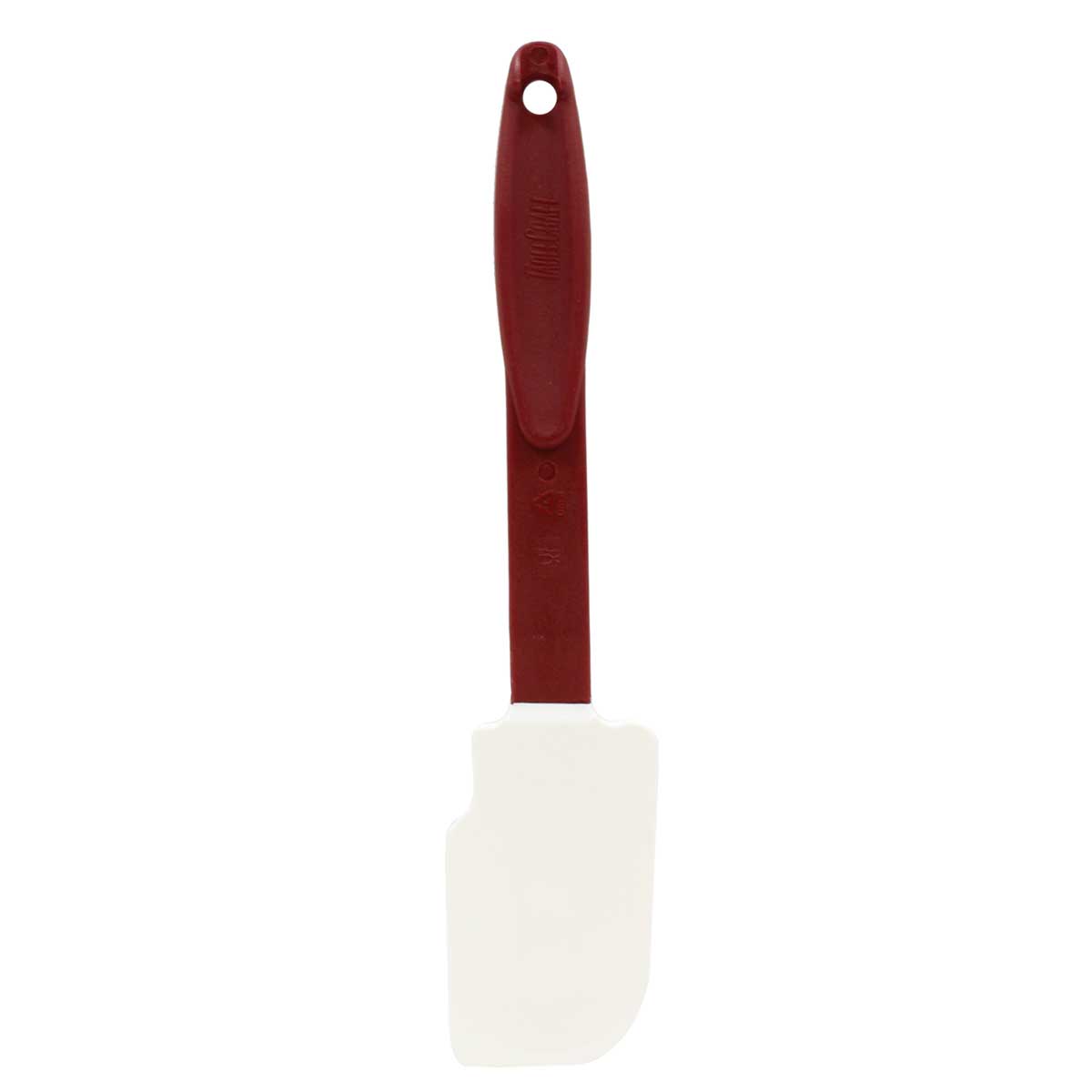 Tablecraft Silicone Blade High Heat Spatula With Red Nylon Handle, 2.125 X 0.5 X 10.5 Inch