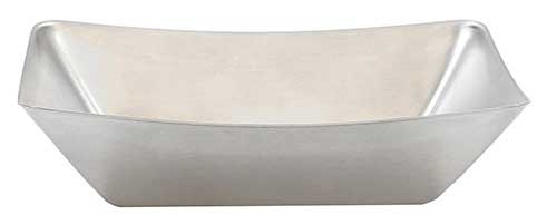 Tablecraft Better Burger Collection Brushed Stainless Steel Small Fry Tray, 5.125 X 3.5 X 1.25 Inch