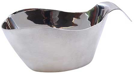 Tablecraft 18-8 Stainless Steel Stackable Gravy Boat, 8 Ounce Capacity
