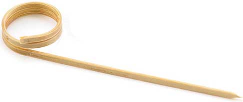 Tablecraft 3.5 Inch Bamboo Card Holder Pick, 100 Count -- 12 Per Case