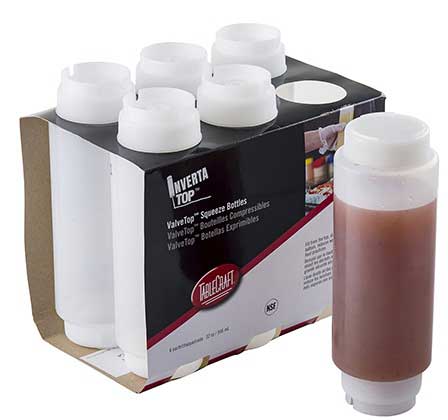 Tablecraft Invertatop 32 Ounce 63 Mm Squeeze Bottle, 6 Count -- 6 Per Case