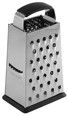 Tablecraft Stainless Steel Small 4 Sided Grater, 3.375 X 2.5 X 6 Inch -- 6 Per Case