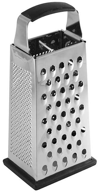 Tablecraft Stainless Steel Large Tapered 4 Sided Grater, 4.375 X 3.375 X 9.625 Inch -- 6 Per Case