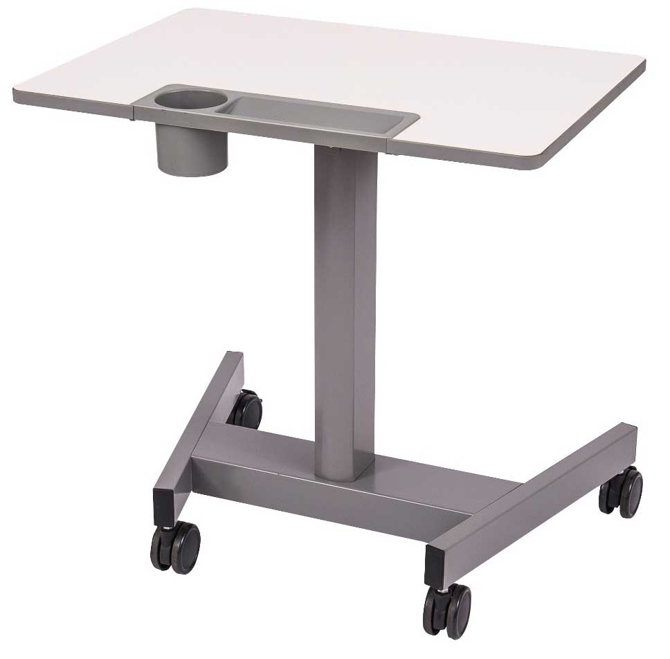 Luxor Pneumatic Sit Stand Student Desk, 27.5 X 19.5 X 29 To 43.5 Inch Height