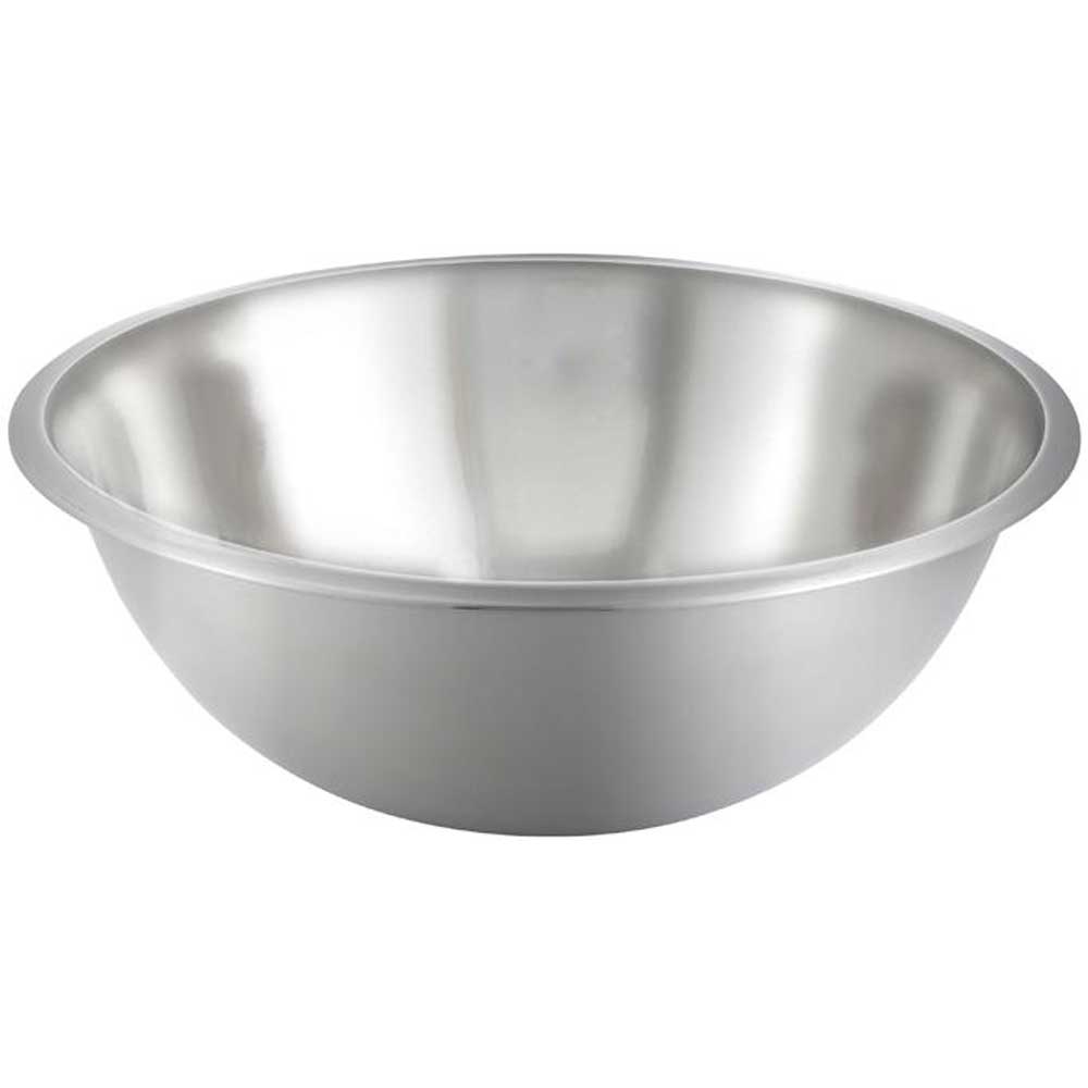 Winco Stainless Steel All Purpose True Capacity Mixing Bowl, 13 Quart Capacity -- 12 Per Case