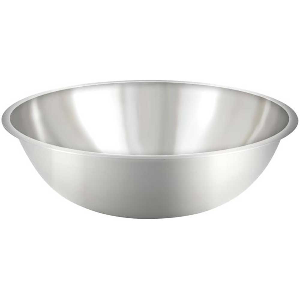 Winco Stainless Steel All Purpose True Capacity Mixing Bowl, 20 Quart Capacity -- 12 Per Case