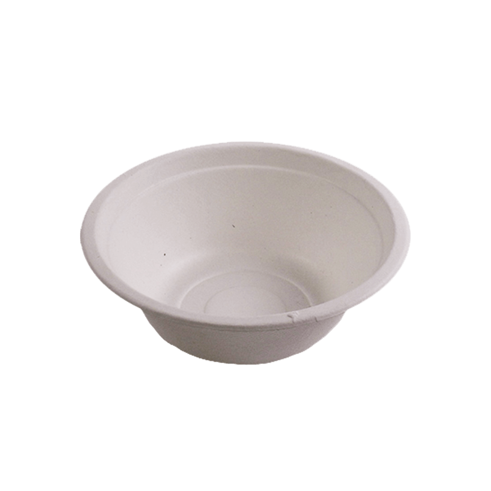 KITCH 24/7 White Compostable Classic Molded Fiber Bowl, 12 Ounce -- 1000 per case
