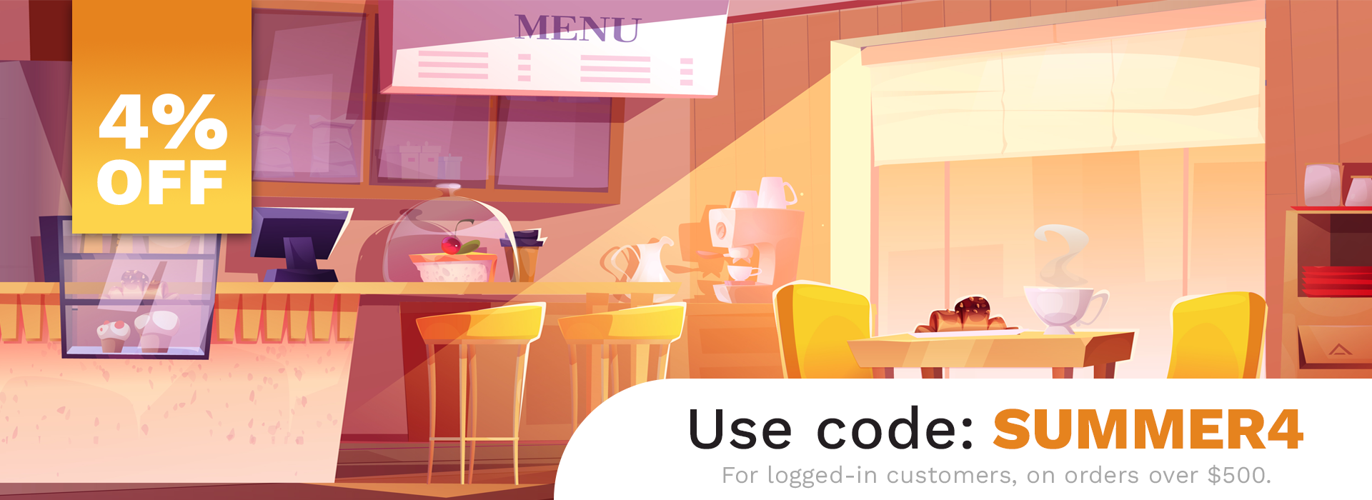4% off with code SUMMER4